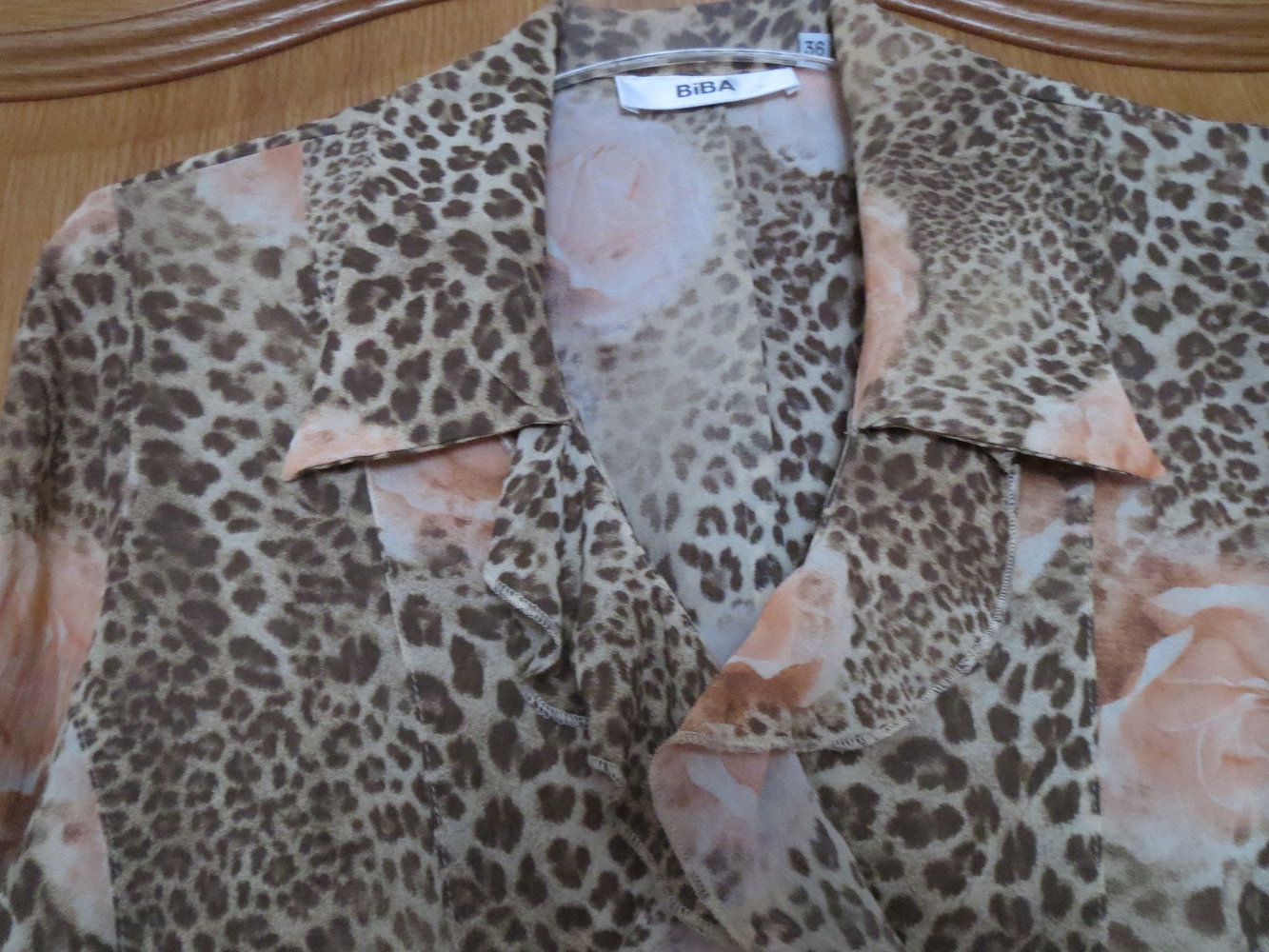 Rock und Bluse, florale Muster, Gr.38/S, Biba
