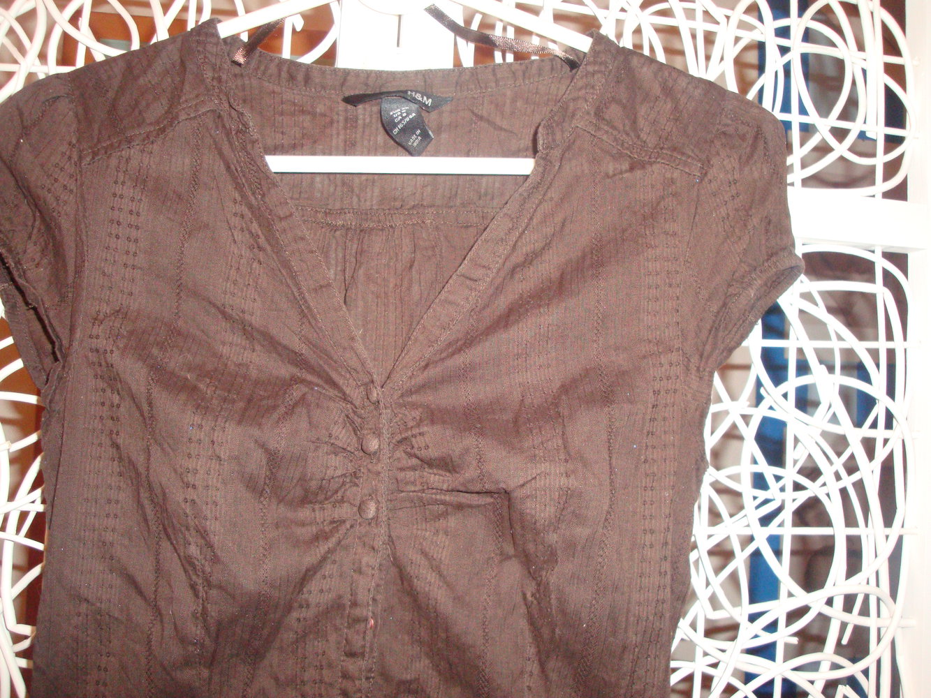 braune Sommerbluse