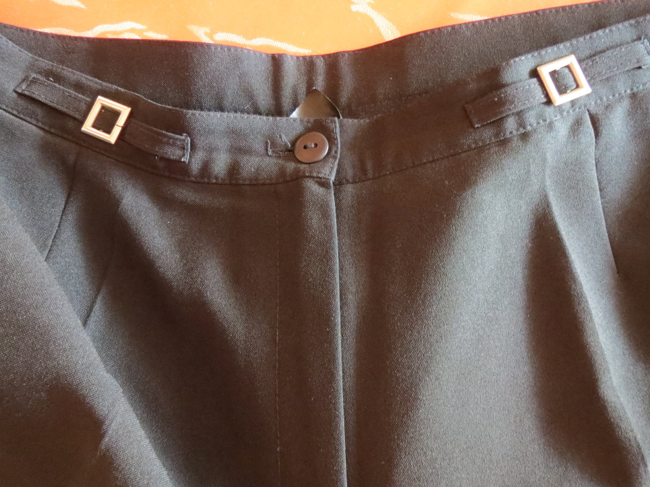 Hose, Stoffhose, Gr.42, schwarz