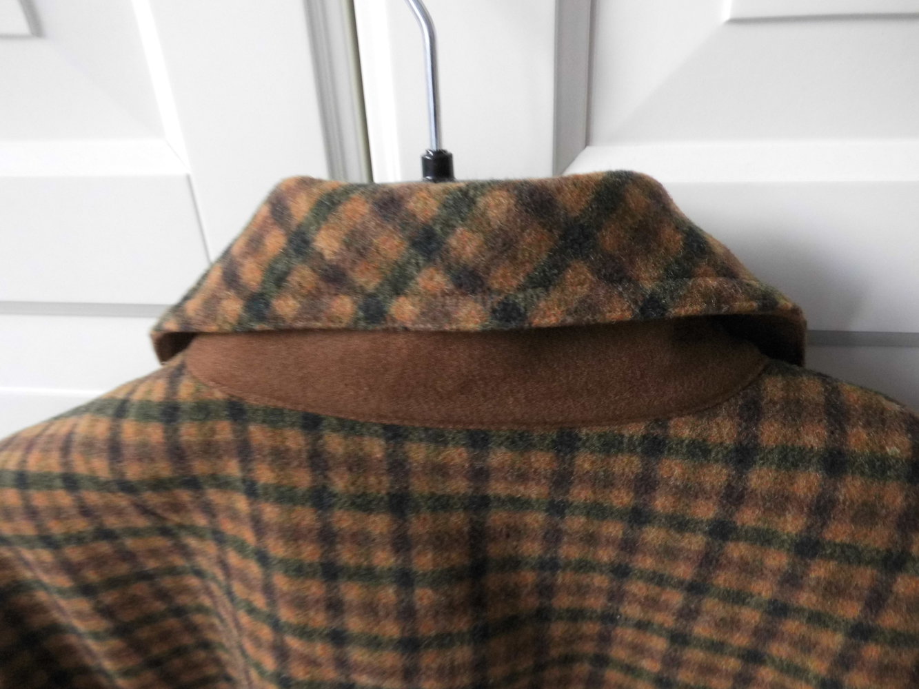 Verse, edle Wolljacke, Brit Chic, Tweed Optik, Hahnentritt, braun kariert, Gr. 36 / 38 / 40 , Neu mit Etikett