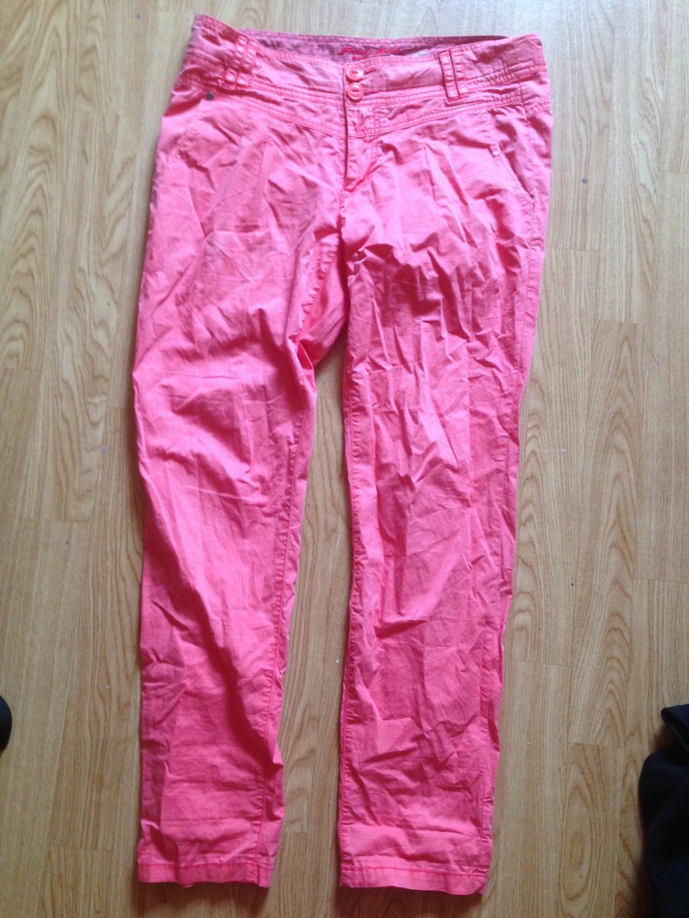 kräftige orange/rosa Baumwoll-Hose