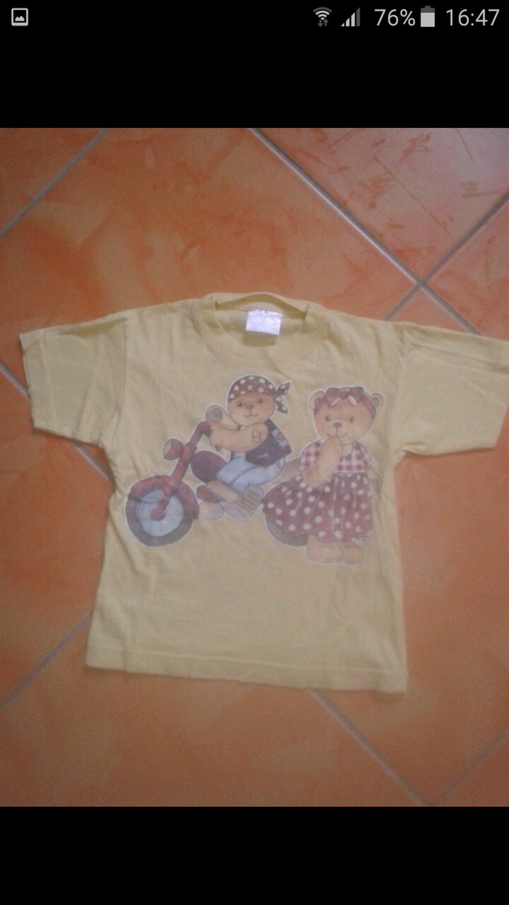 T-shirt, Gr.86,gelb