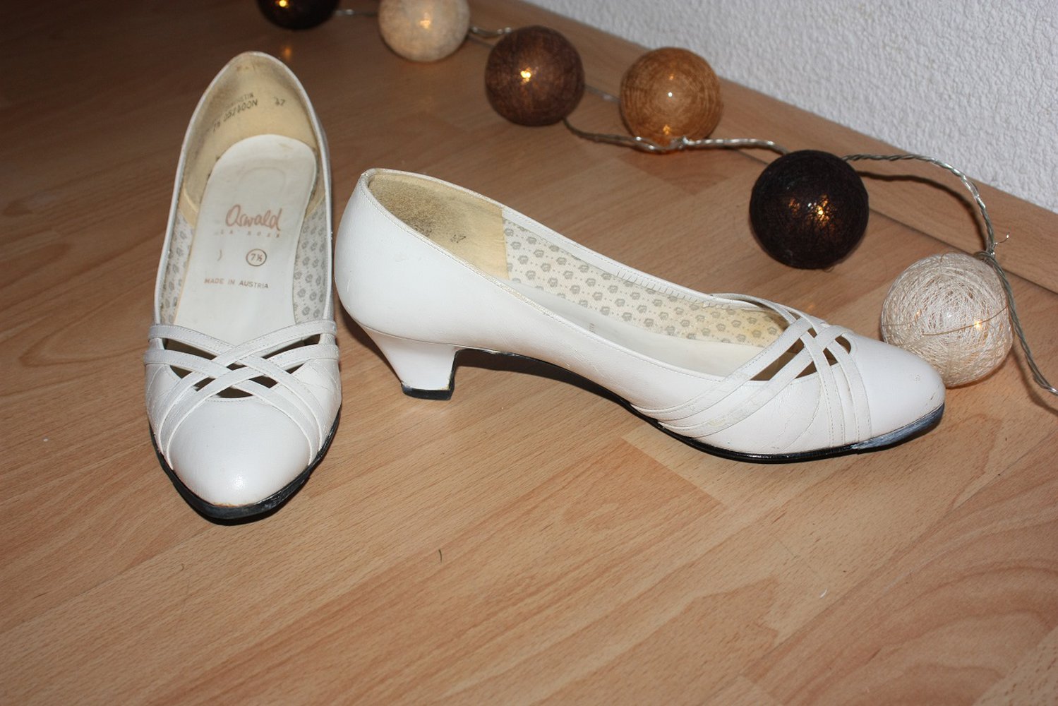 Jenny by Ara, weiße Pumps, Gr. 40,5
