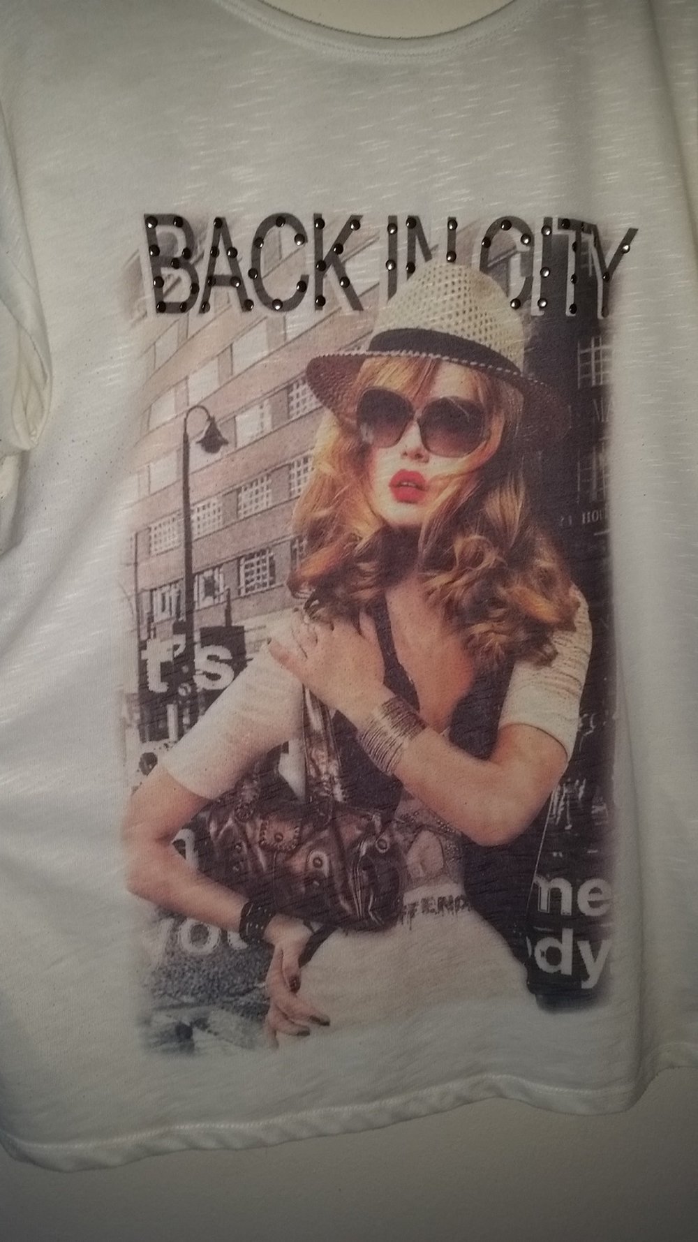46, Stylisches Shirt, creme