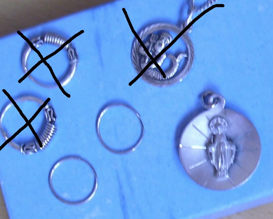 Madonna, Talisman, 70er Jahre, Schmuck, silberfarben, Stainless Steel,Lourdes Vintage Ungetragen! Glücksbringer, Anhänger Medaillon