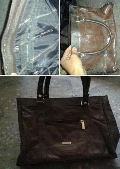  Schöne handtasche braun stefano