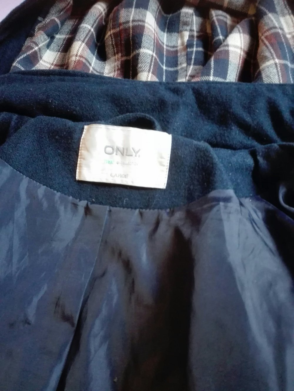 Duffelcoat von only L dunkelblau