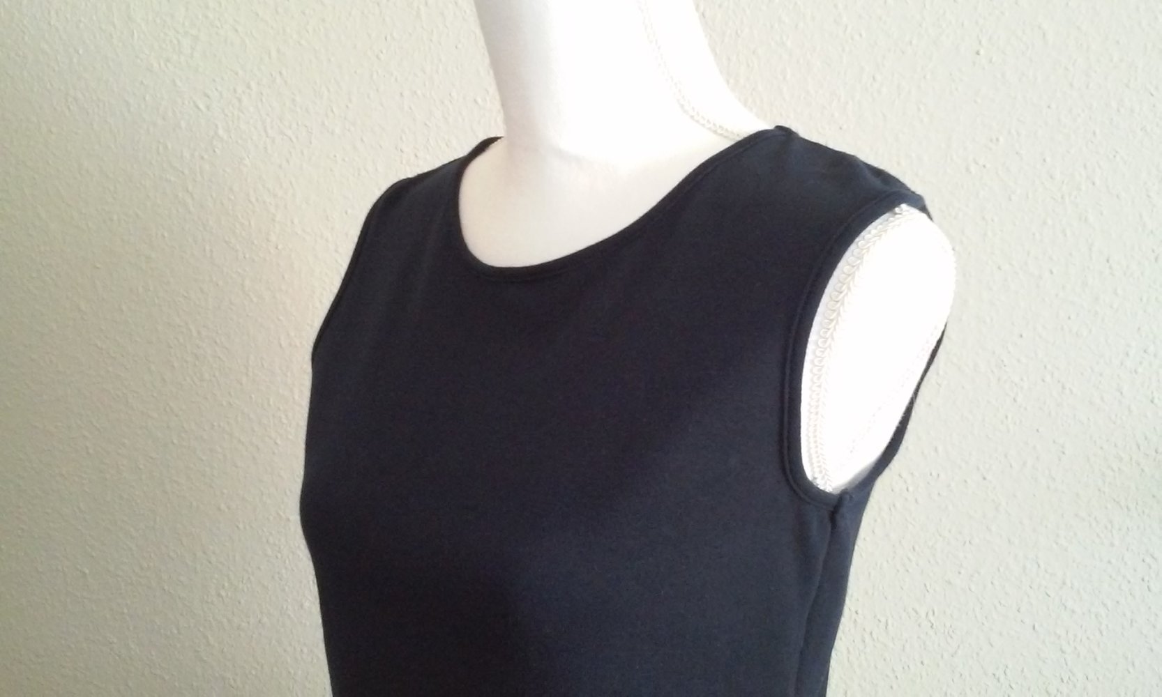 Neu! Kurzshirt Tank Top Shirt Ärmellos Bauchfrei Trägertop dunkelblau super stretchig