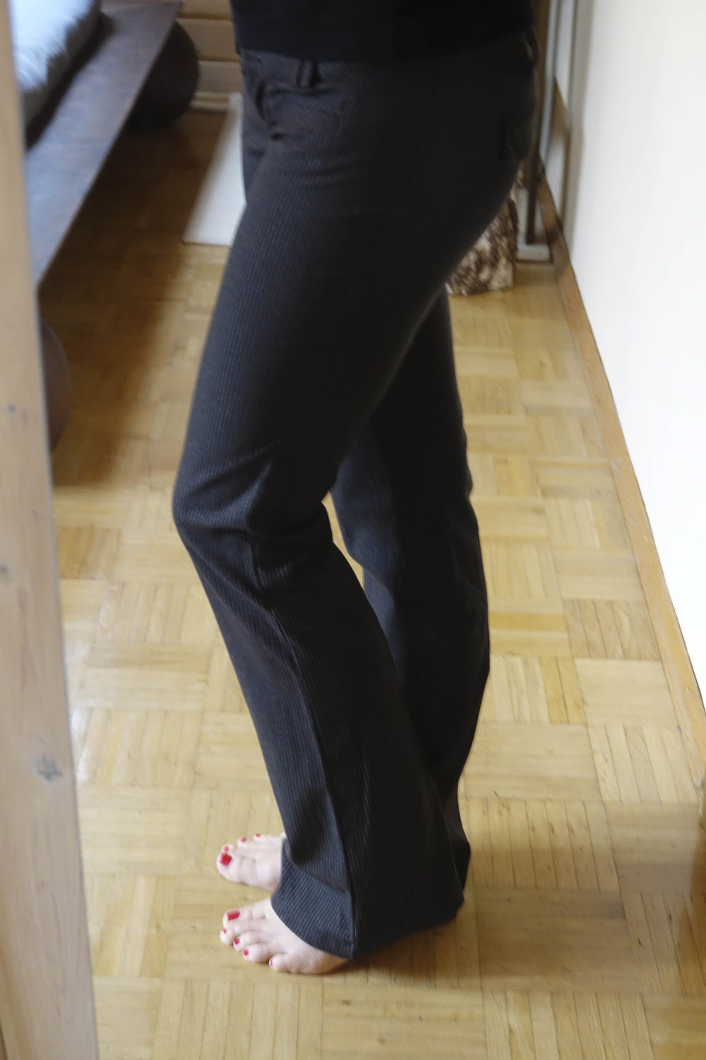 Schicke Nadelstreifenhose