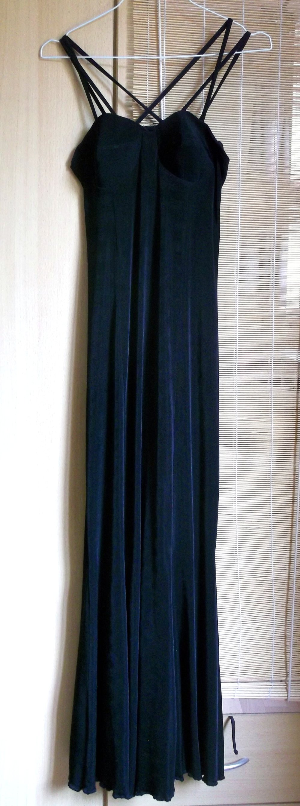 schwarzes Abendkleid Spaghtetiträger