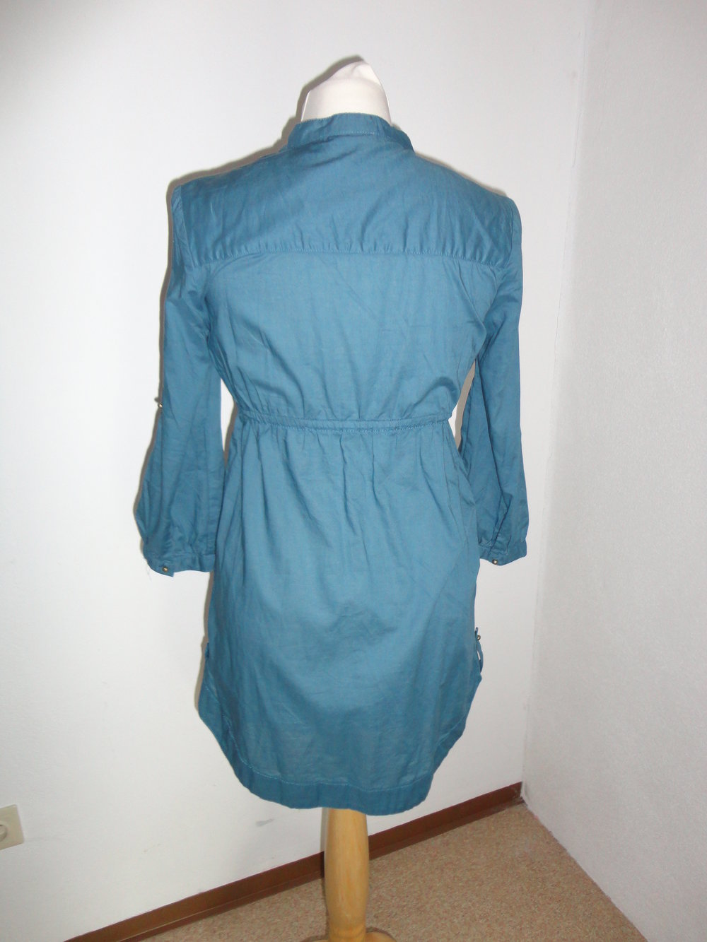 Tunika Bluse Longbluse petrol blau grün Basic Orsay Blogger Style 36