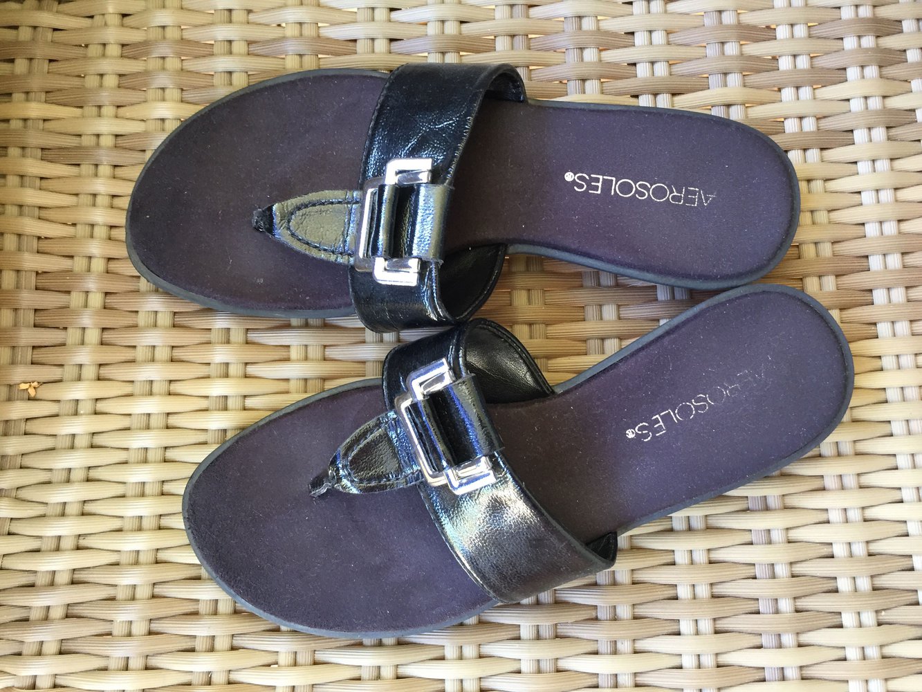 Zehentrenner/ Sandale - schwarz - Aerosoles - wie NEU