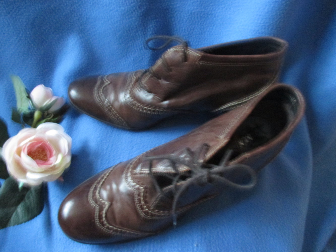Original Granny VINTAGE * Echt Leder * Budapester * Schnür- Schuhe * Unkle Boots * Stiefeletten 