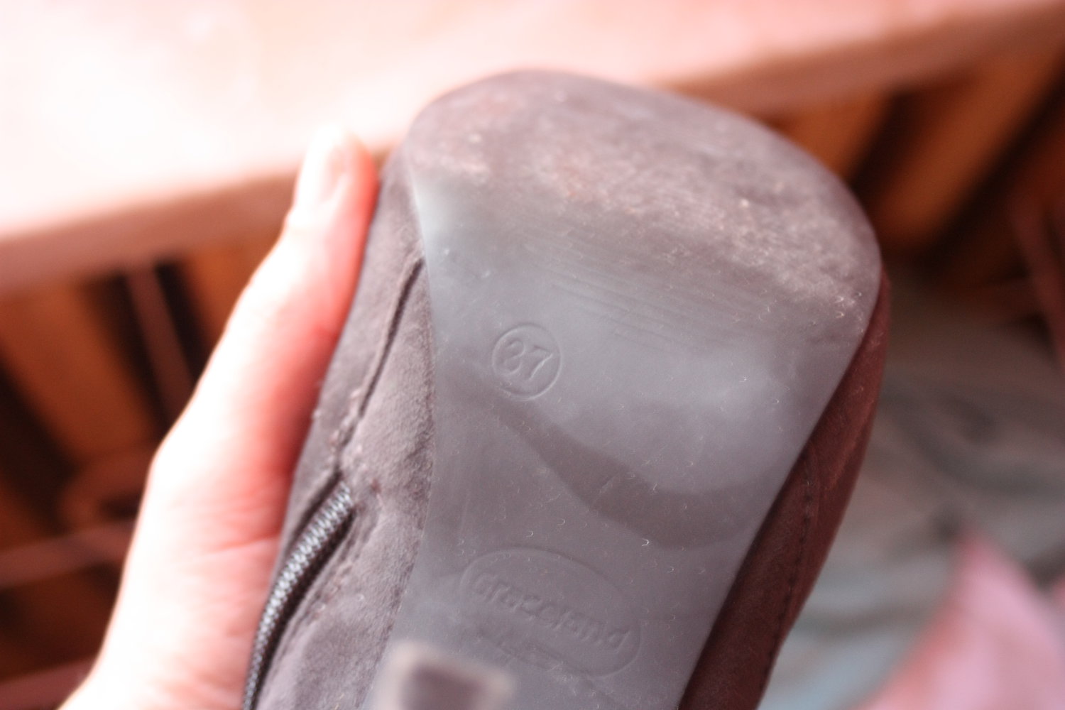 Stiefel Peeptoes, High Heels, Gr. 37, kaum getragen wie neu