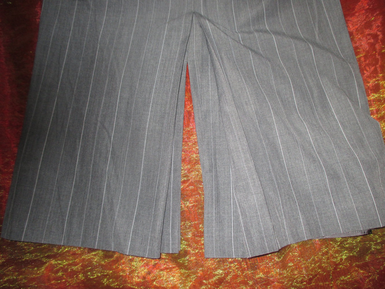 NEU * Sekretärinnen * Buisness * Nadelstreifen * Schurwolle * Maxi * Shift * Pencil Skirt * High Waist * Rock 
