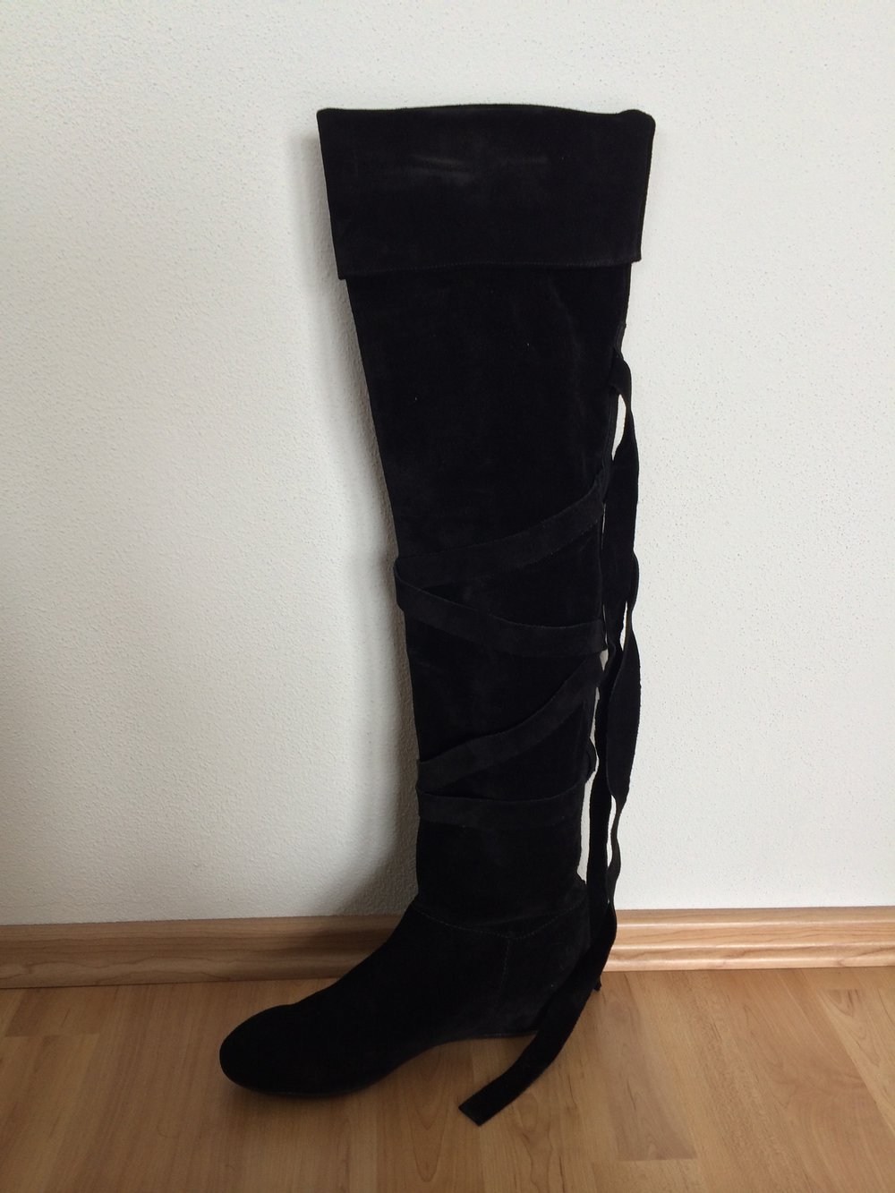 Cafenoir Overknee Stiefel Wildleder