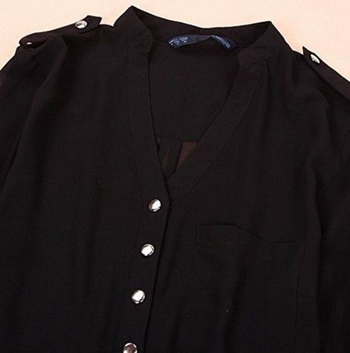 schicke vokuhila bluse chiffon