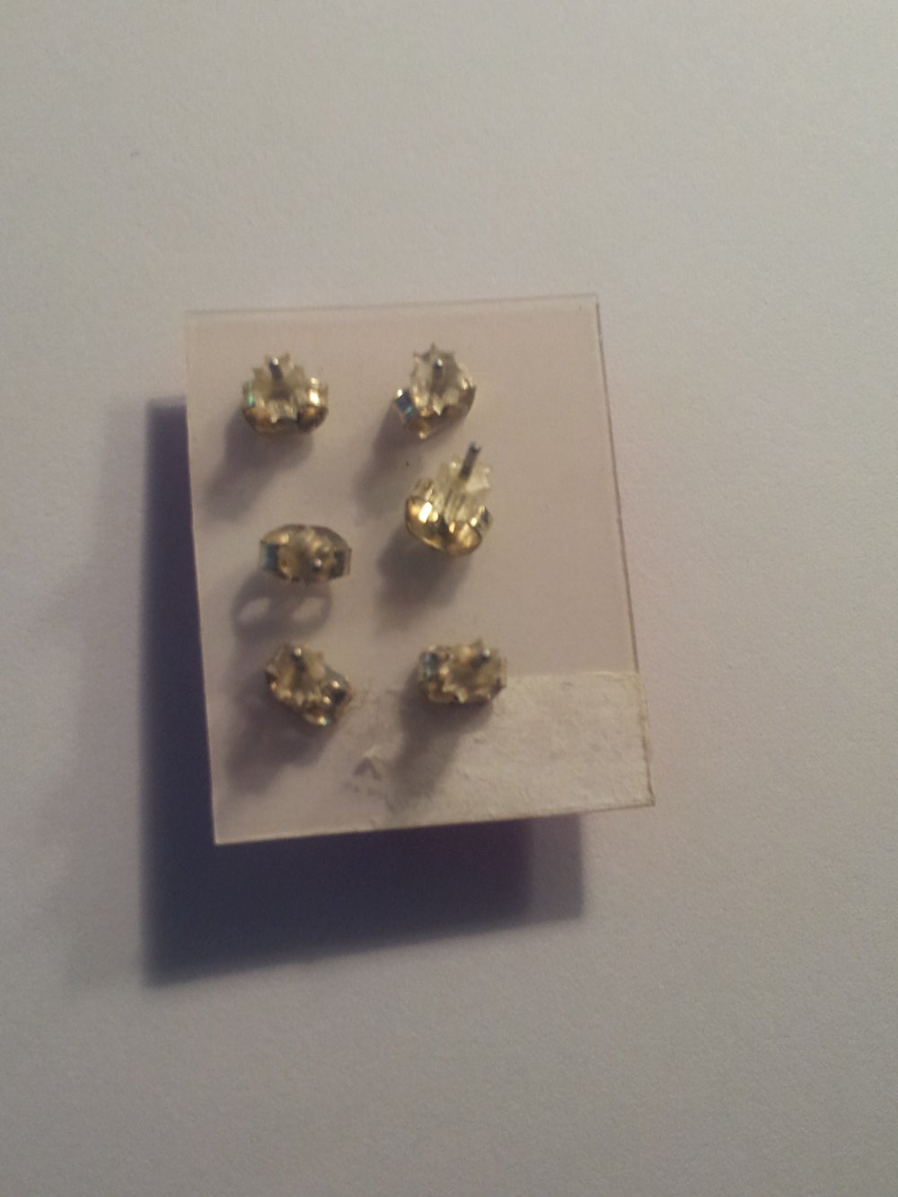 Ohrstecker, schwarz, gold, Stern, neu