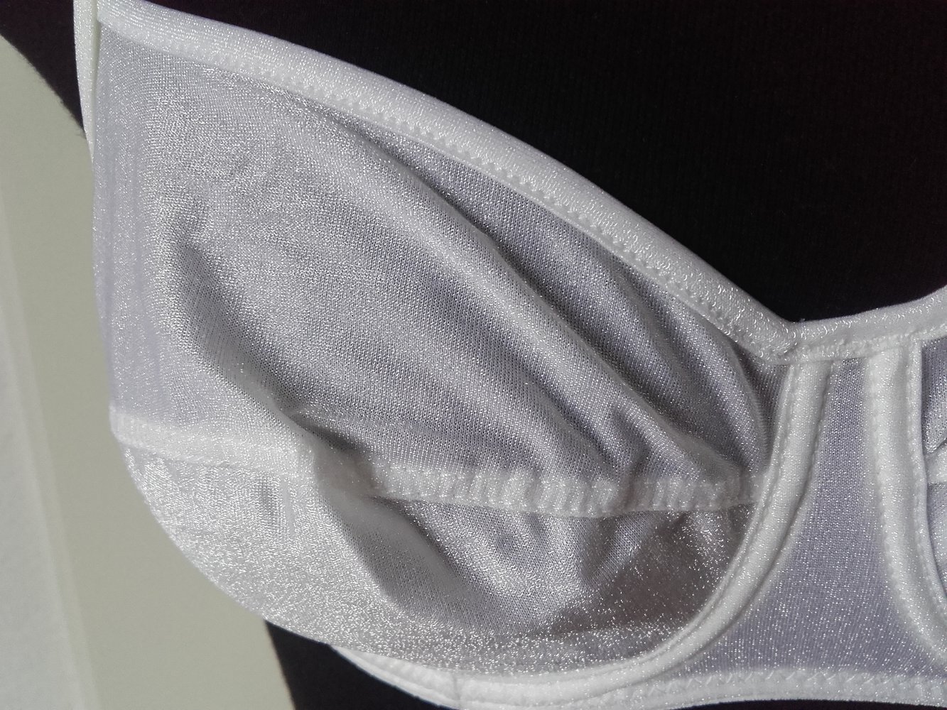 2x Garel Set blanco in (durch)schimmerndem weiß, 75C/M und 80B/M
