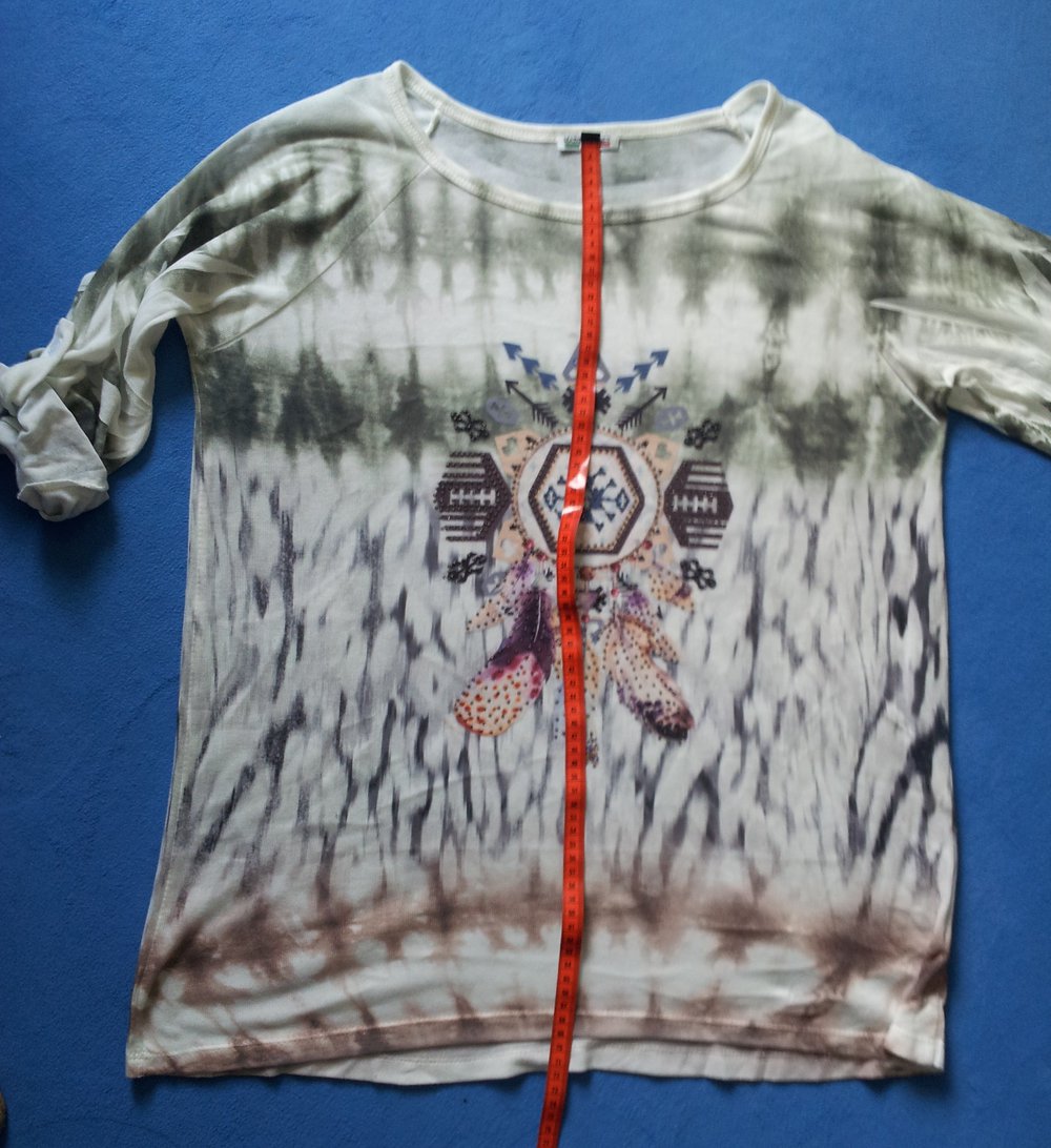 Tolles Feinstrick- Oversizeshirt Tunika Batik