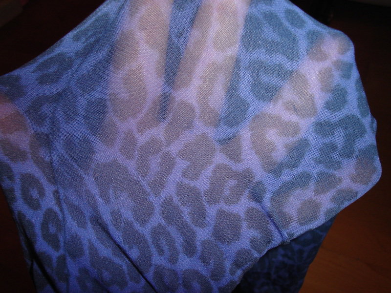 Leoprint Strumpfhose lila Emo Nerd Scene Szene