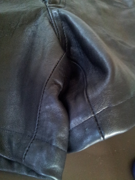  high waist shorts aus echt Leder Italien