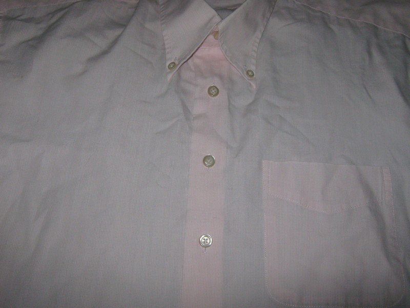 Business Button- Down Kragen DESIGNER Kurzarm Hemd Gr. 41- 42/ L rosé- rosequarz