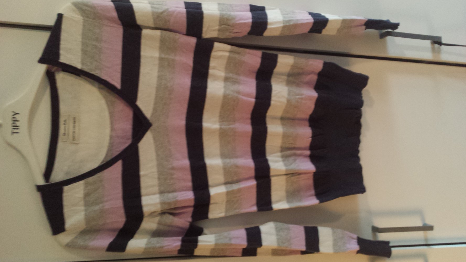 gestreifter Baumwoll-Cashmere Pullover Gr.S
