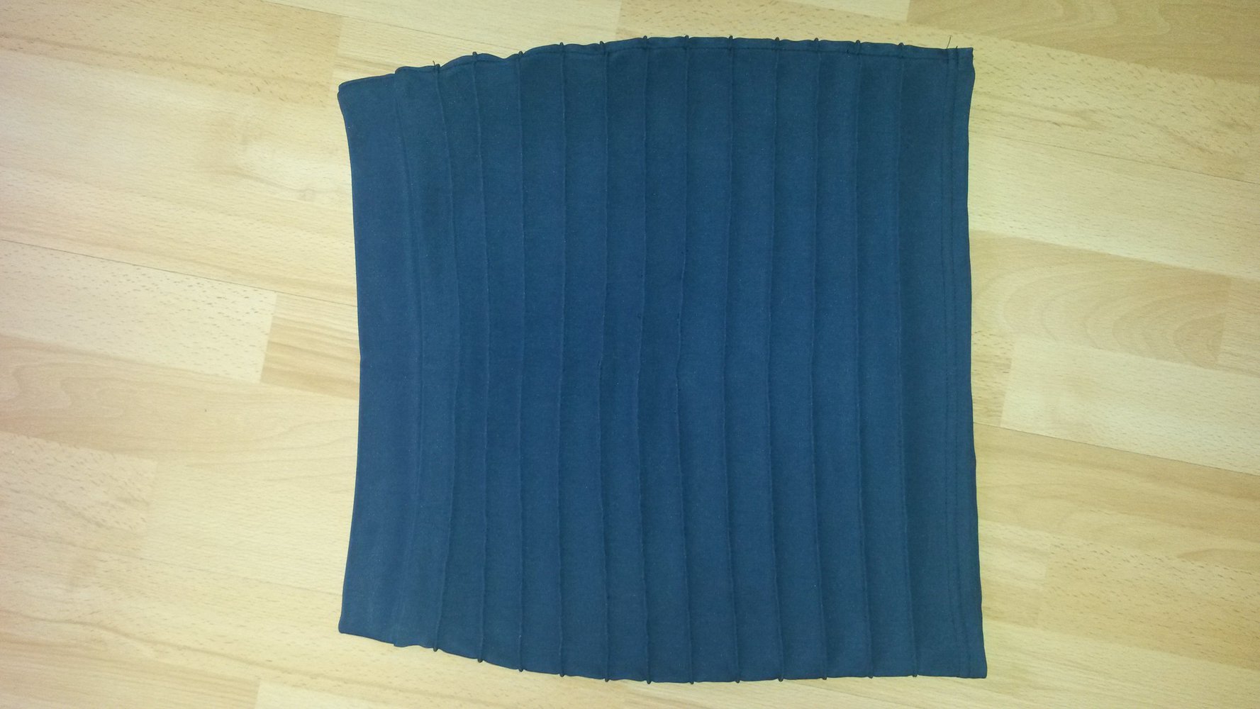 Eleganter Blauer Kurzer Falten Rock