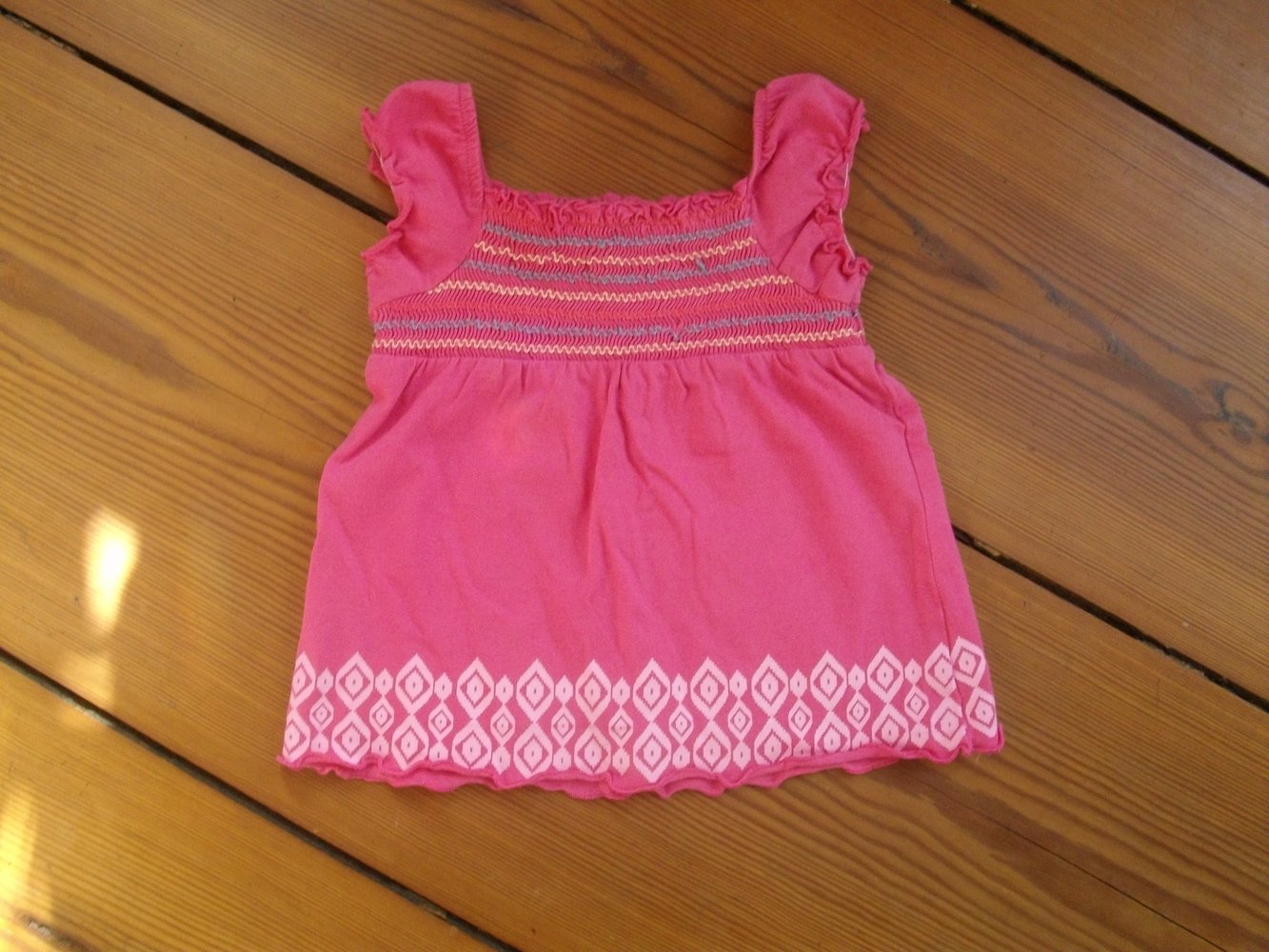 Süsses Tunika Shirt Gr. 80 BabyClub C&A gesmogt Pink