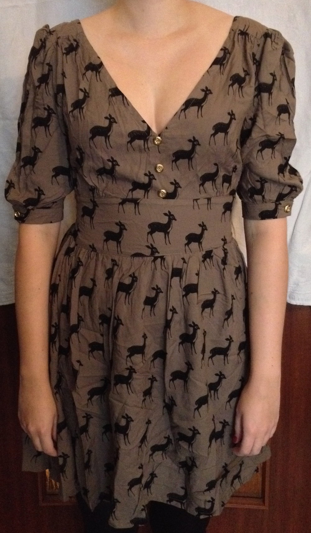 Sugarhill Boutique wunderschönes Kleid mit Rehmuster