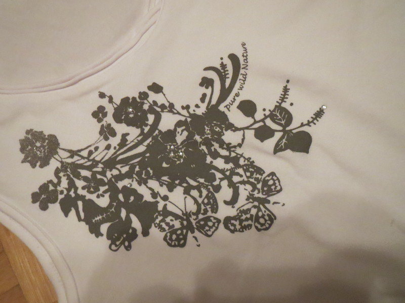 Top, Sommertop, Gr.38/S, weiß-creme, stretch