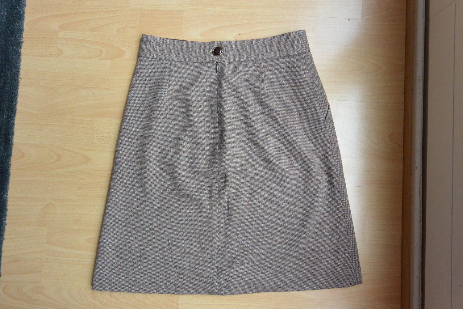Schöner Banana Republic Rock, Tweed, meliert, beige, Größe 38