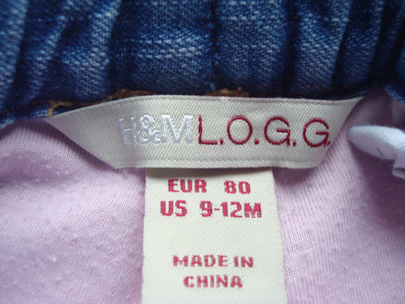 leicht angeraute Hose, Jeans, Thermojeans von H&M LOGG Gr. 80