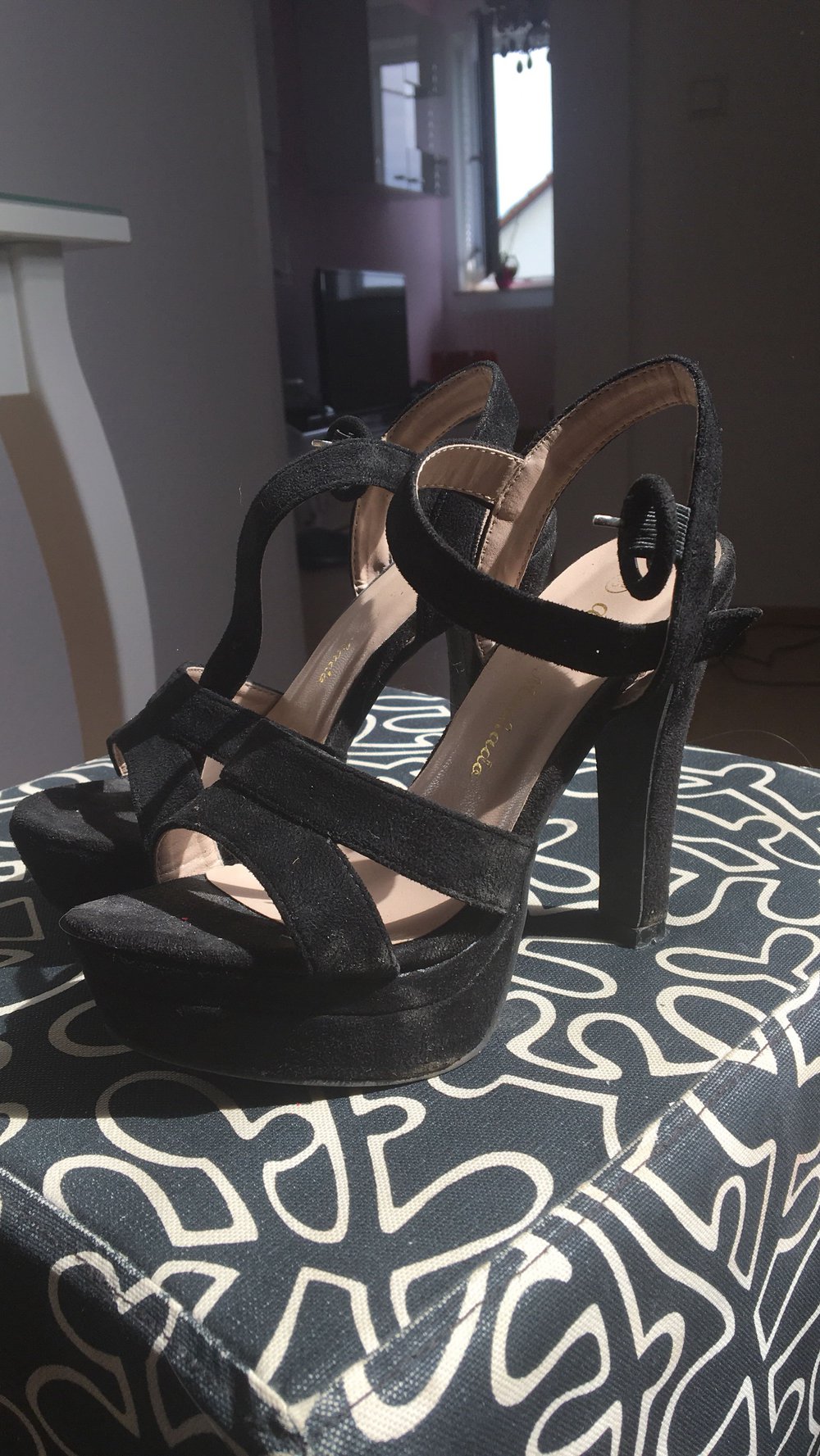 Samt High Heels