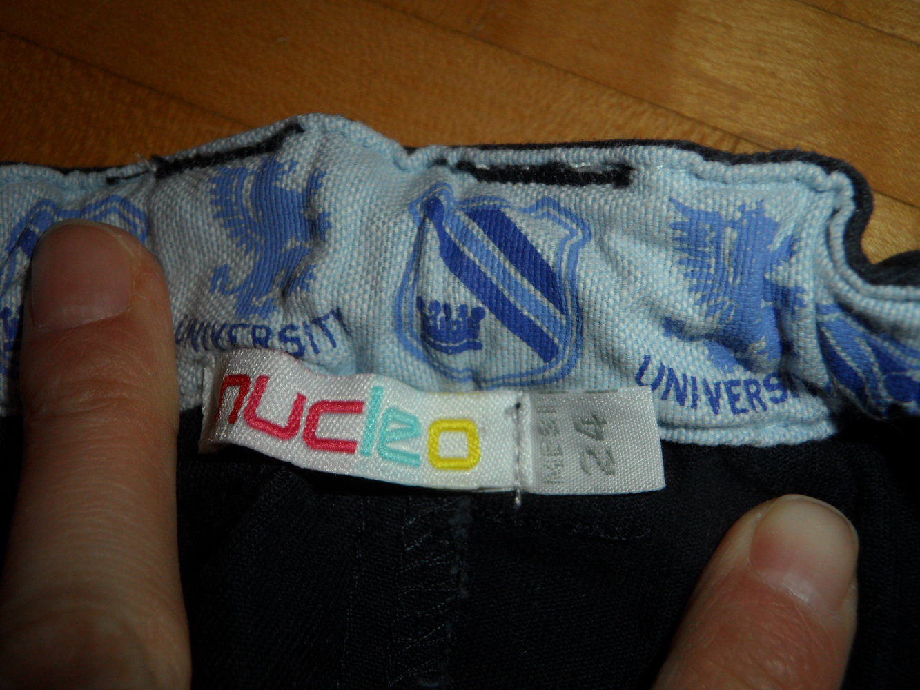 nucleo dunkelblaue Hose Stoffhose Gr. 24 Monate ca. 86/92
