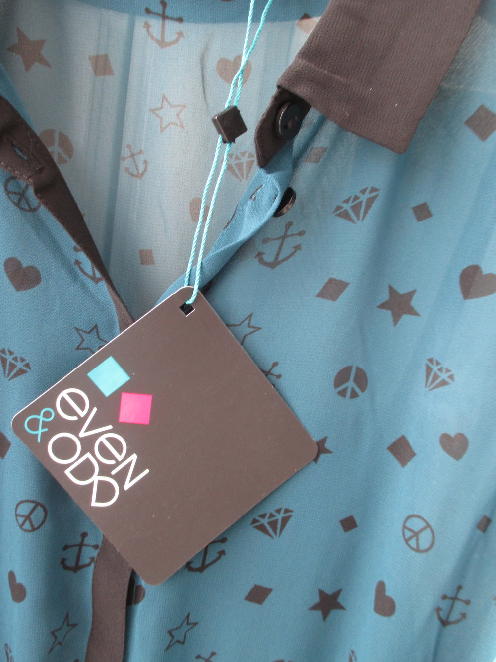 even & odd, maritimes Kleid in petrol. schwarz, jeu mit Etikett, Gr. S