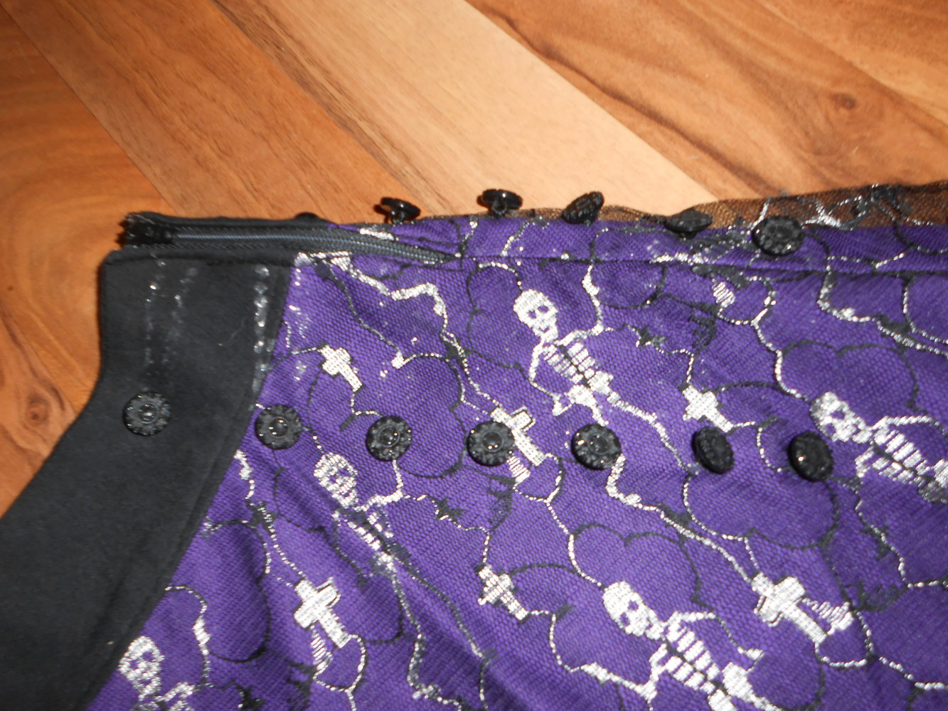Rock lila schwarz S