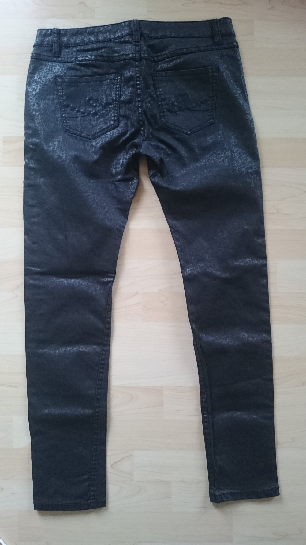 Edc by Esprit Hose Gr 42 Short schwarz Lederoptik