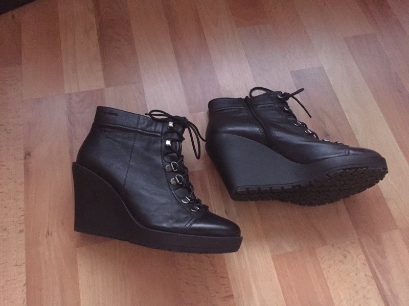 Vagabond Keilabsatz Stiefeletten neu Echt Leder 39 Wedges Ankle Boots