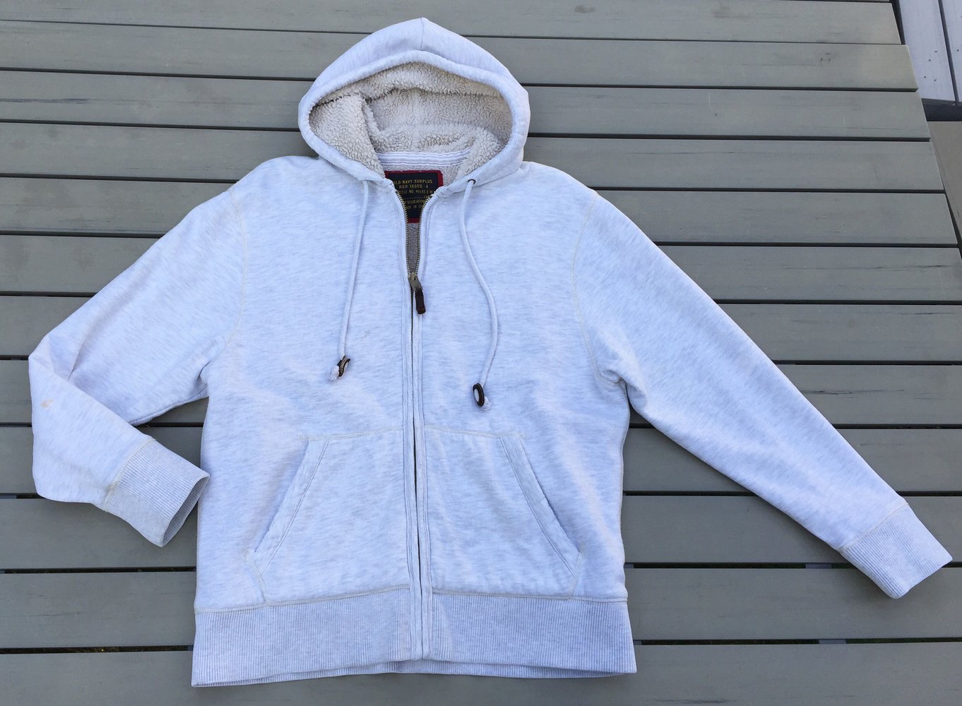 OLD NAVY (GAP) dicke SWEATJACKE Hoodie TEDDYFELL Gr. L