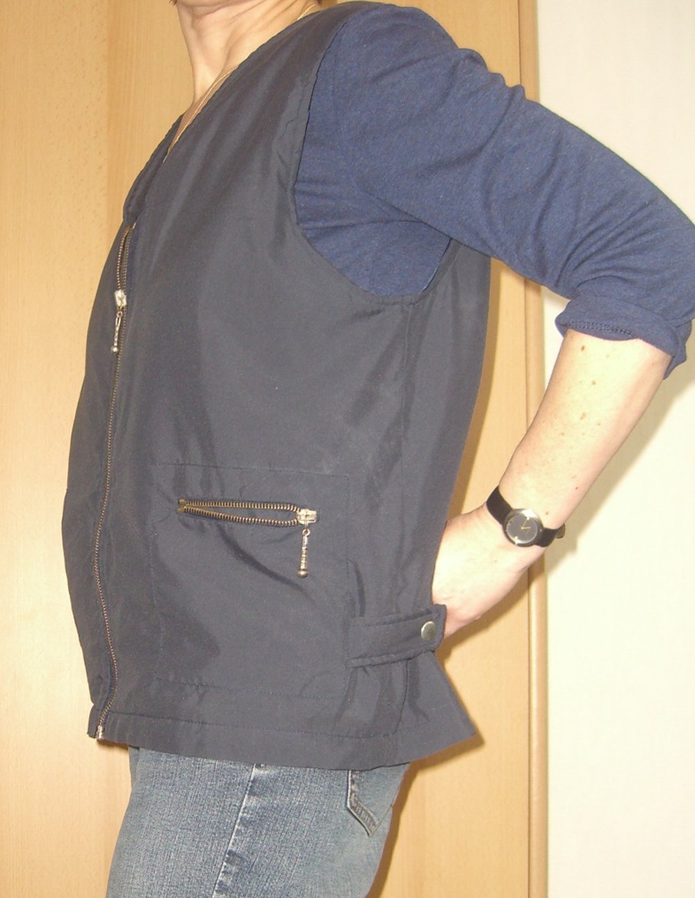 Dunkelblaue Weste