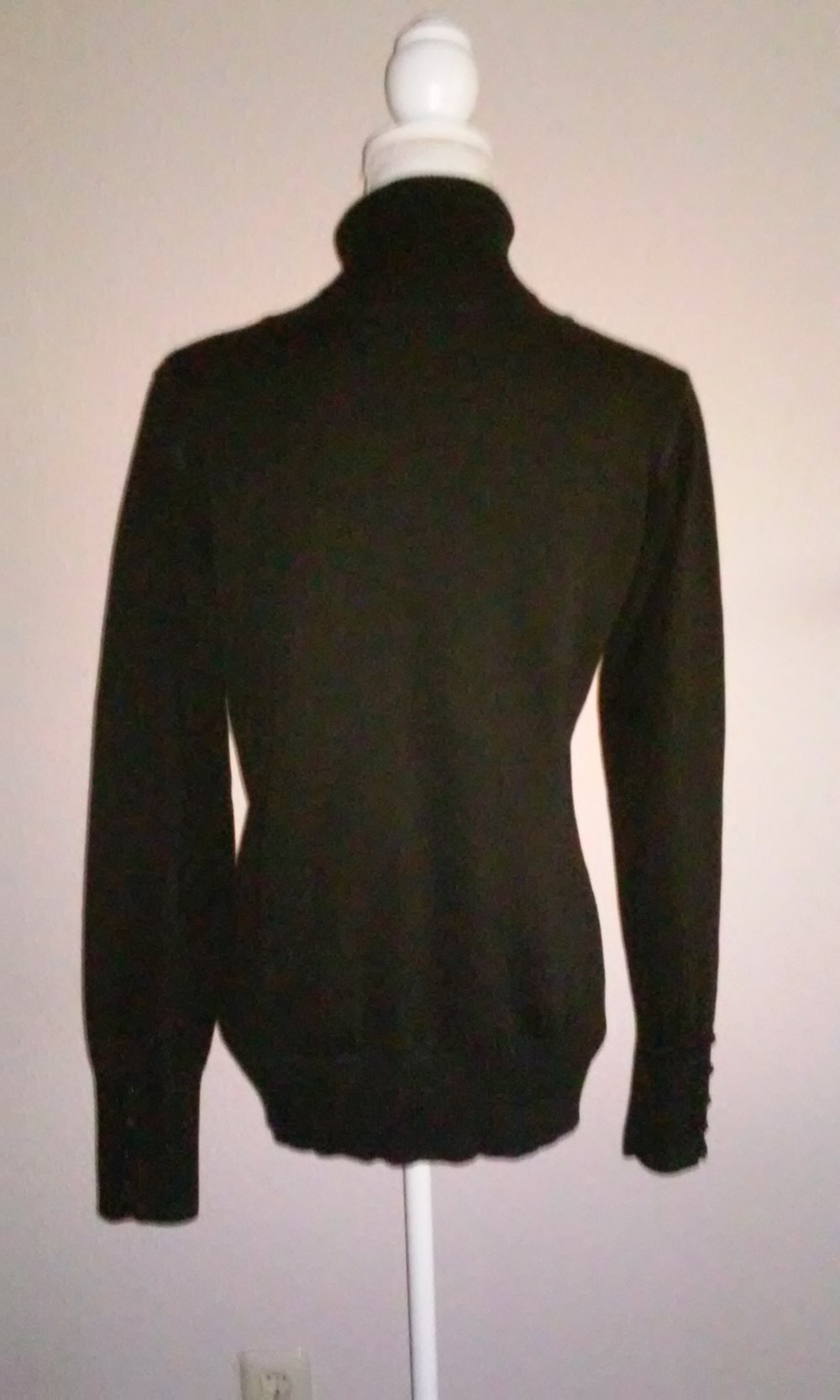 Rollkragenpullover Rolli Pulli langarm schwarz 