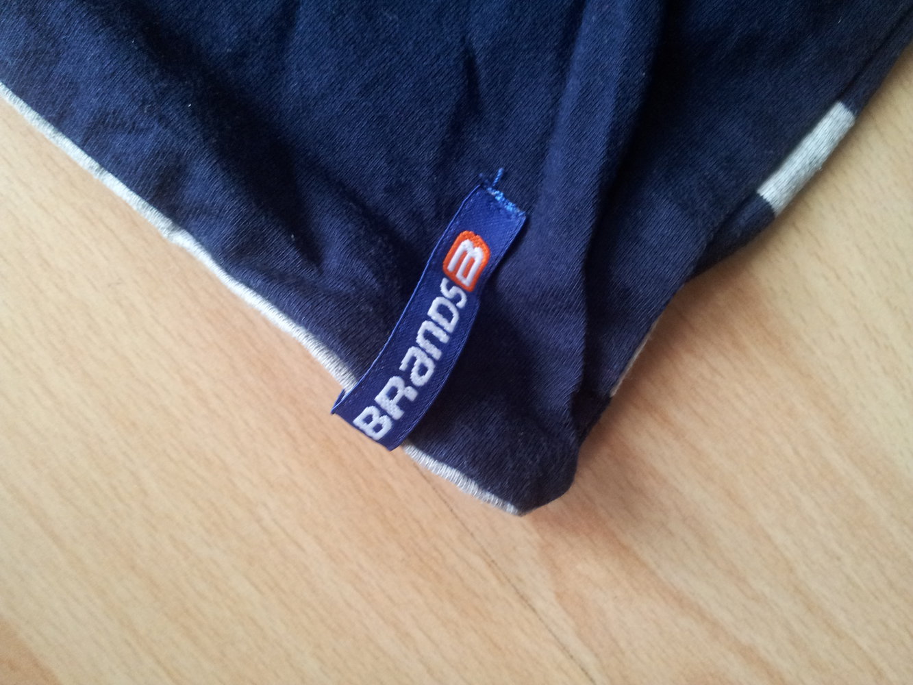 Schal Wendeschal Streifen dunkelblau grau Brands