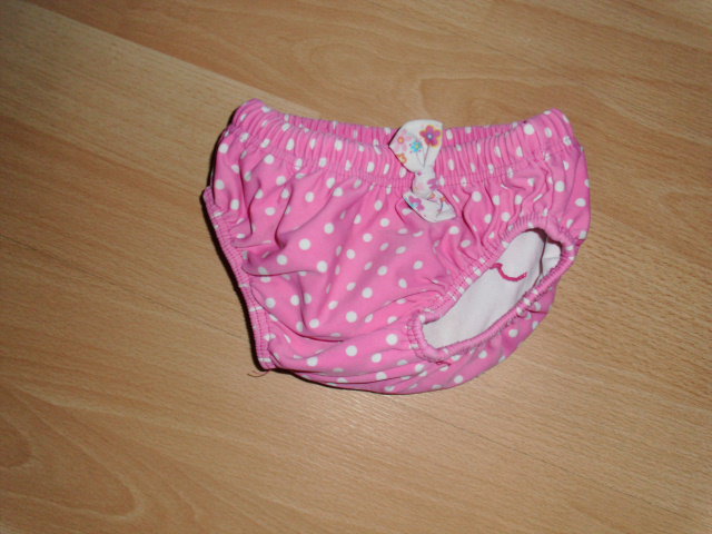 Badewindelhose von Needs, rosa mit kleiner Schleife, Gr. 86/92