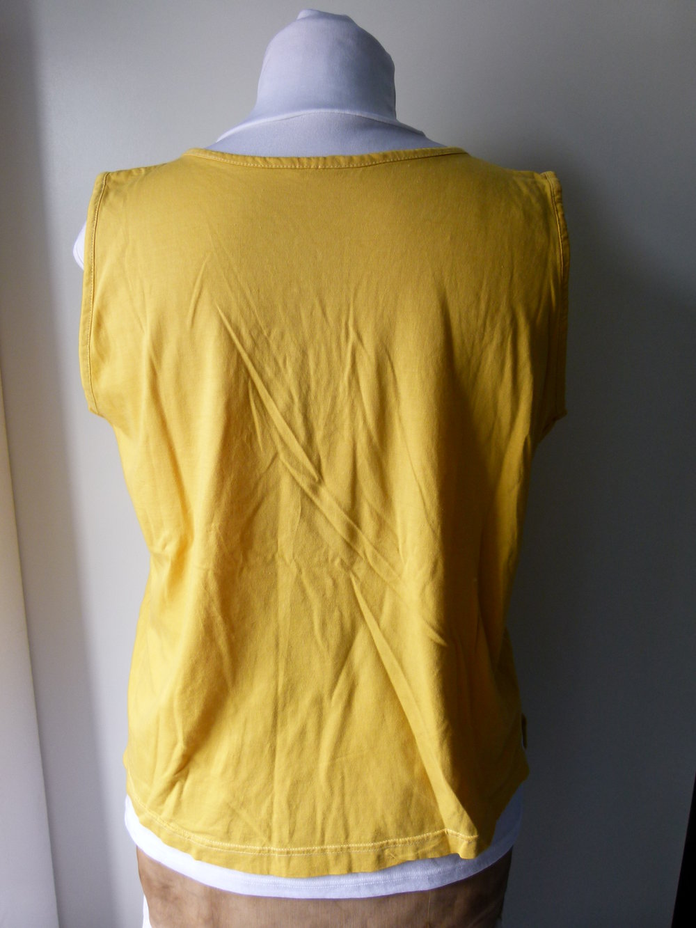 Sommer Top in sonnen gelb, Boho Strand Goa Retro Vintage Festival