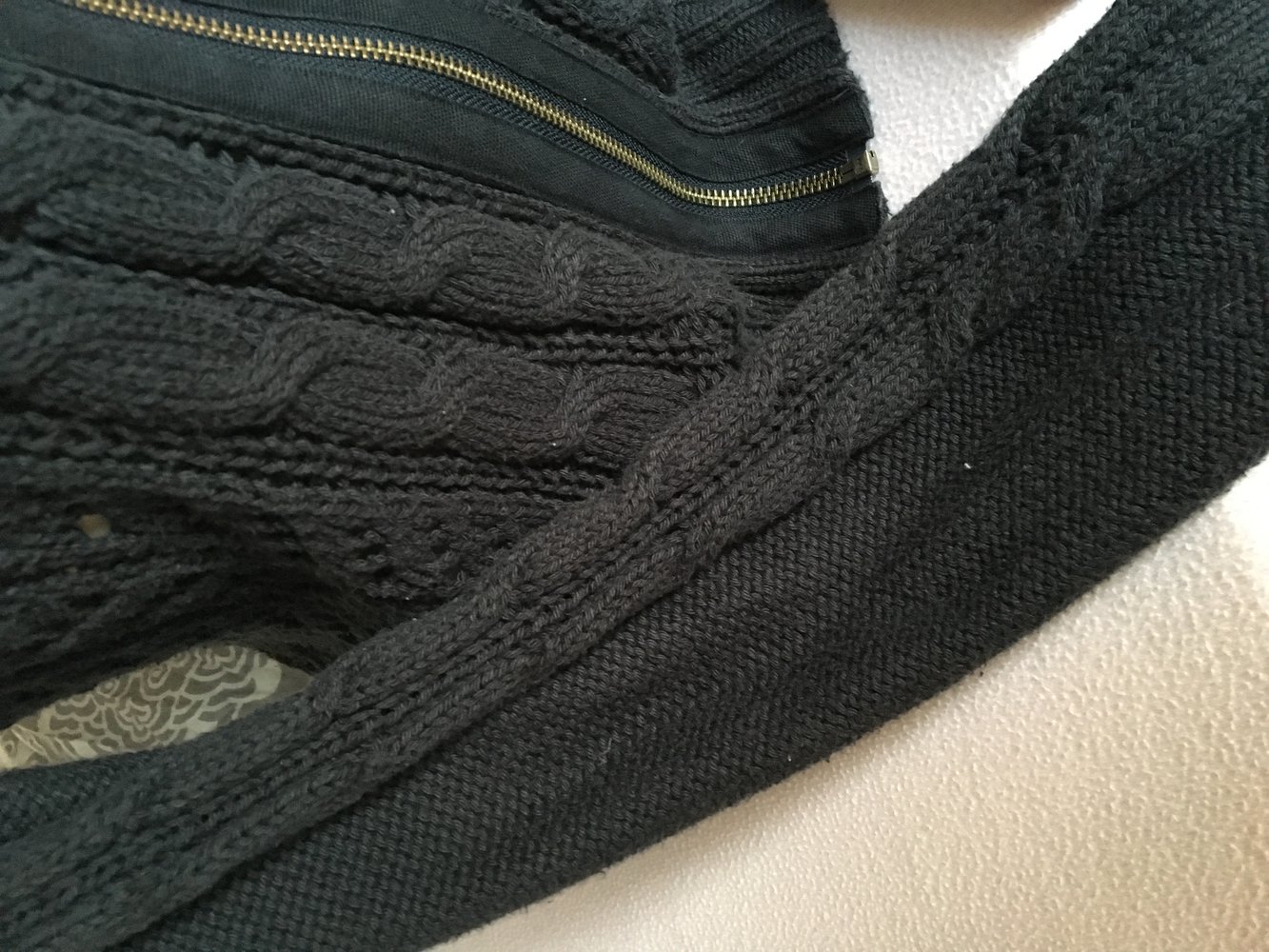 Pulli blau Reißverschluss 