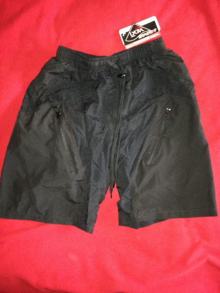 Radlerhose, mit Polster, schwarz,NEU