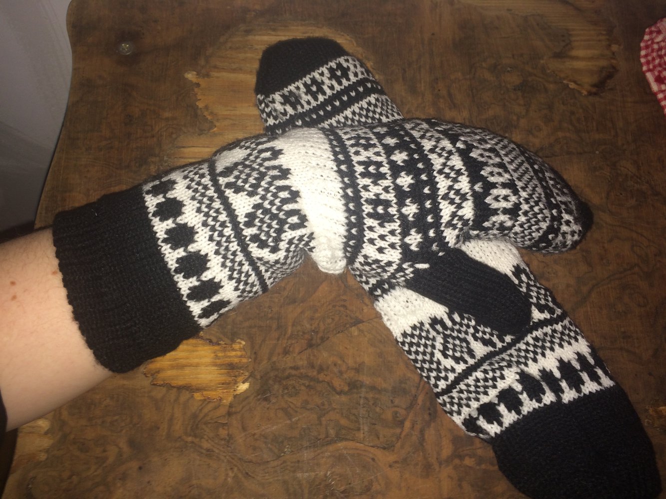 Handschuhe Fäustlinge Muster
