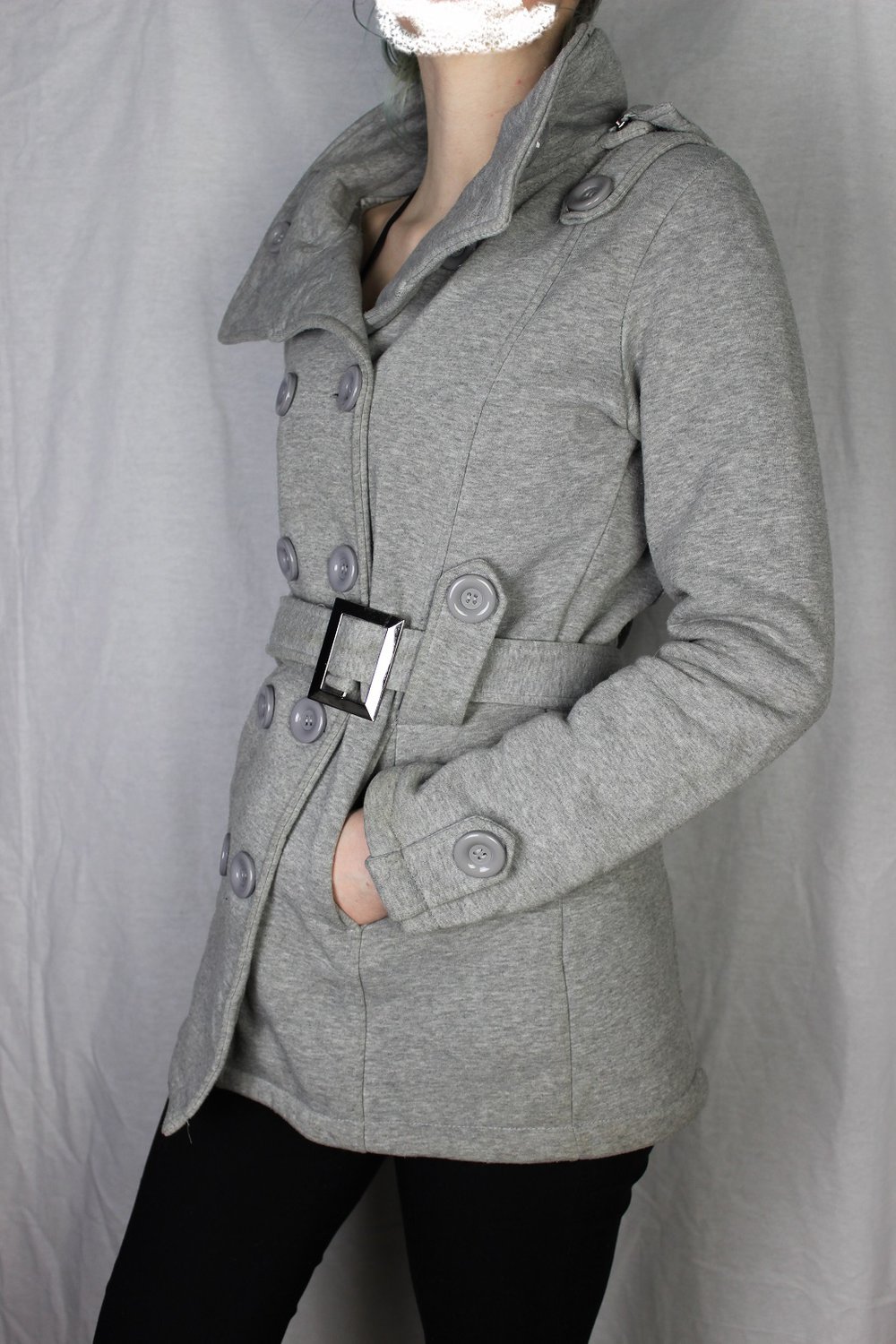 Jacke Mantel Grau